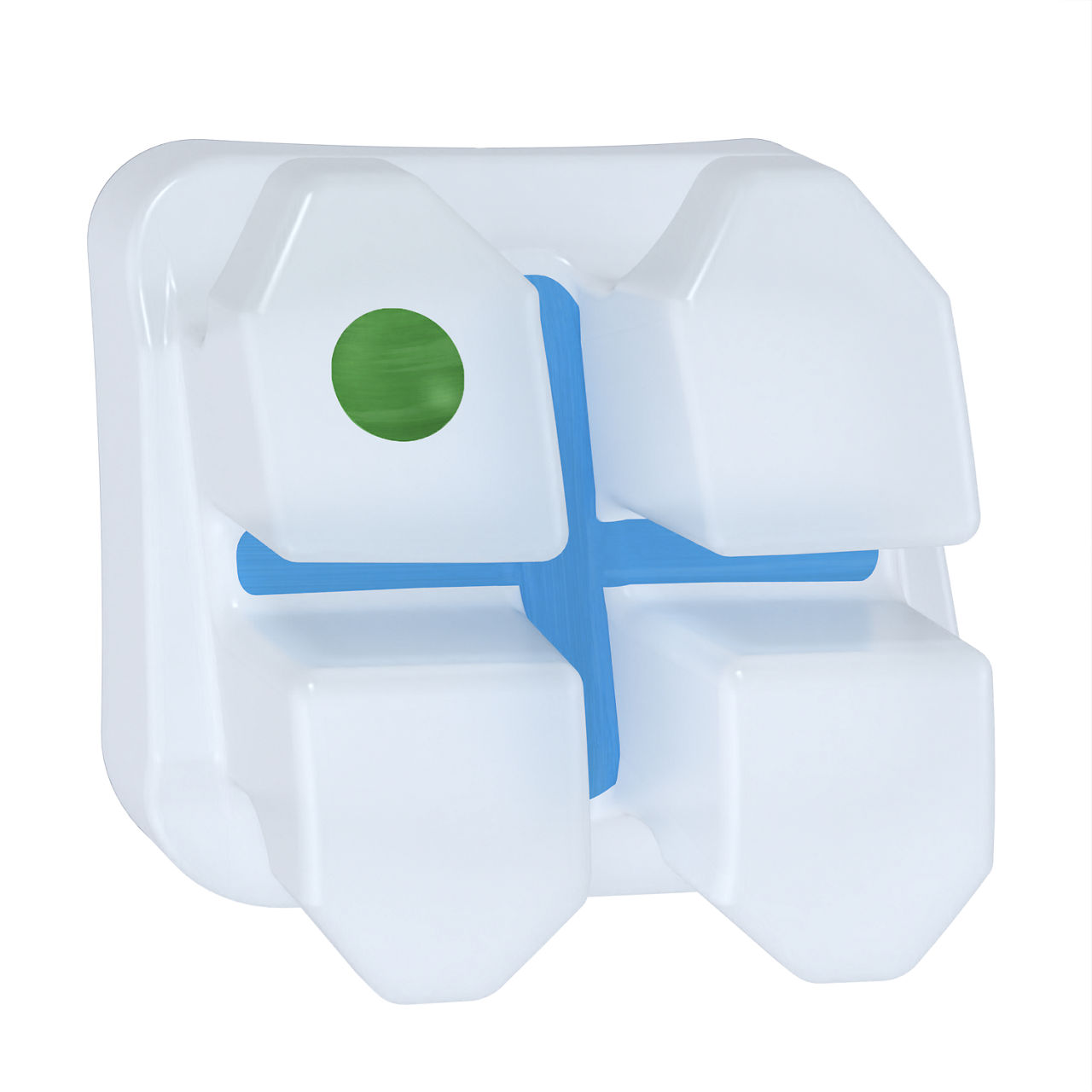 3M™ Clarity™ Advanced Ceramic Brackets, .022, UR3, 0T/8A, APC™ PLUS, 5006-308, 5/Pk