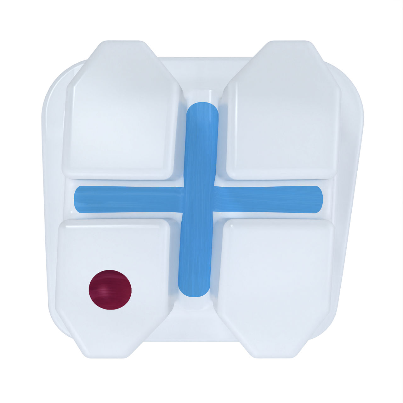 3M™ Clarity™ Advanced Ceramic Bracket, 006-252, .018, LR3, 0T/3A