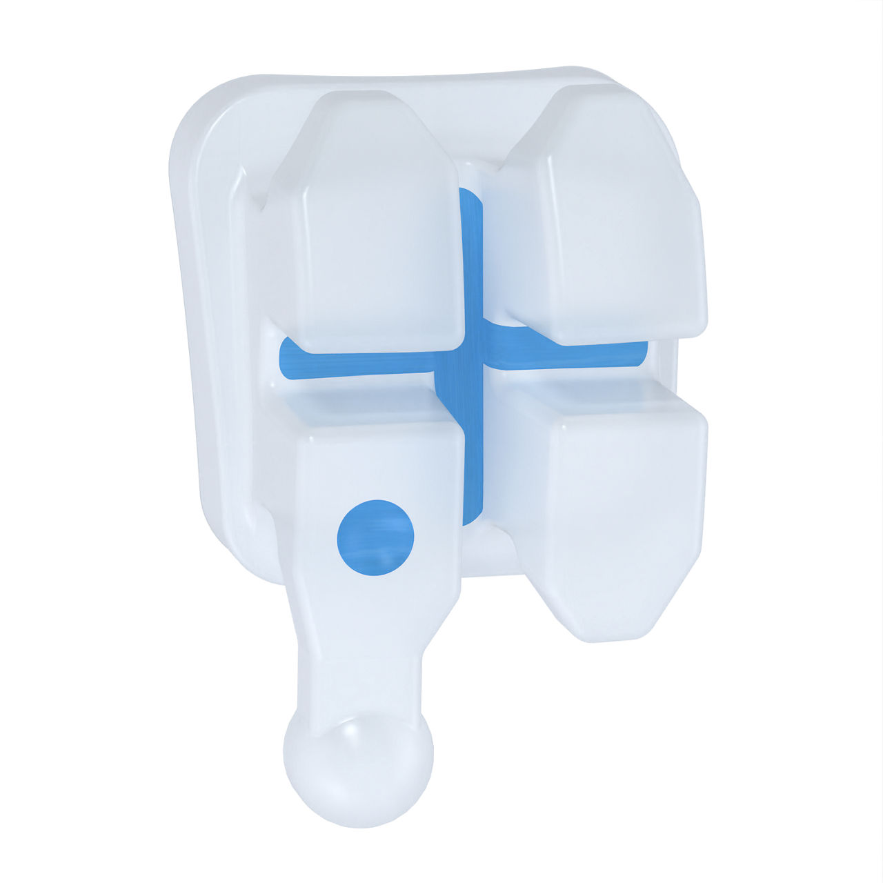 3M™ Clarity™ Advanced Ceramic Brackets, 4006-372, APC™ Flash-Free, .022,LR4, -17T/0A, Hk, 5/Pk