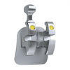Solventum™ Victory Series™ Low Profile Metal Brackets with APC™ IIAdhesive, 3024-5840, 0.018, UR4, -7T/0A, Offset, Hk, 5/PAC
