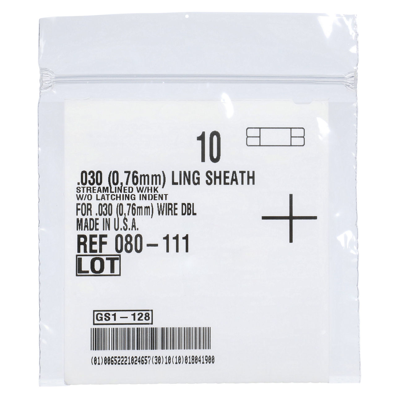 3M™ Unitek™ Lingual Sheaths, 080-111, Solid Tube, U/L, Hk, .030