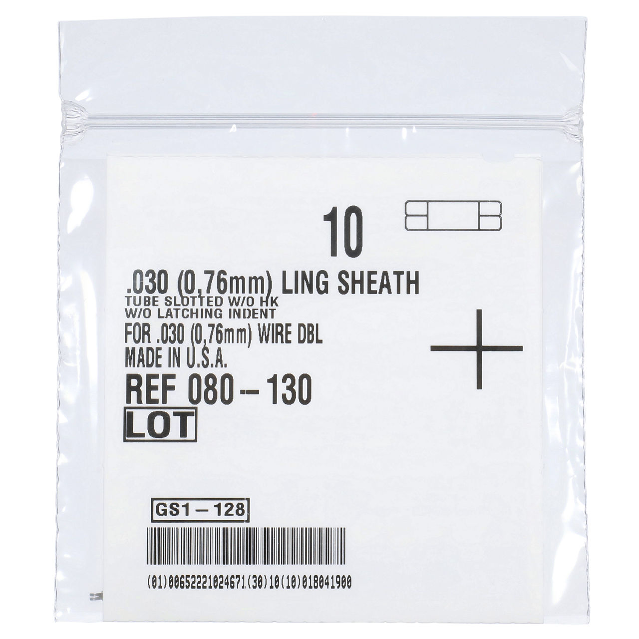 3M™ Unitek™ Lingual Sheaths, 080-130, Slotted Tube, U/L, .030