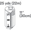 3M™ Steri-Drape™ Roll Prep Drape, 1000DISP, 22CM X 30CM, 1 roll + 1dispenser/case