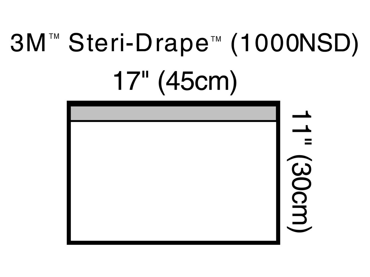 3M™ Steri-Drape™ Small Towel Drape 1000NSD, 100/Case