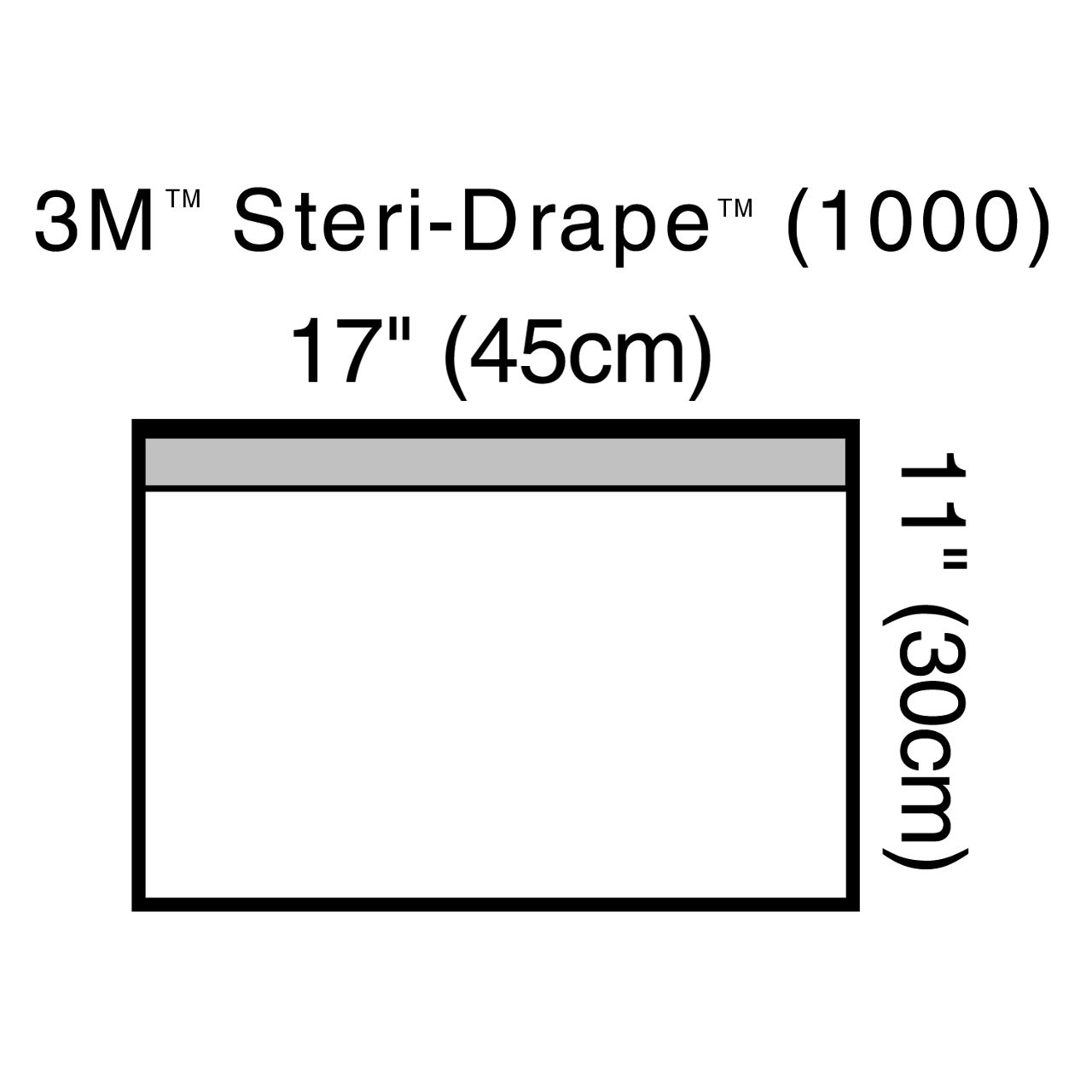 3M™ Steri-Drape™ Small Towel Drape, 1000, 45 cm x 30 cm (17 in x 11 in),10/CAR, 4 CAR/CS