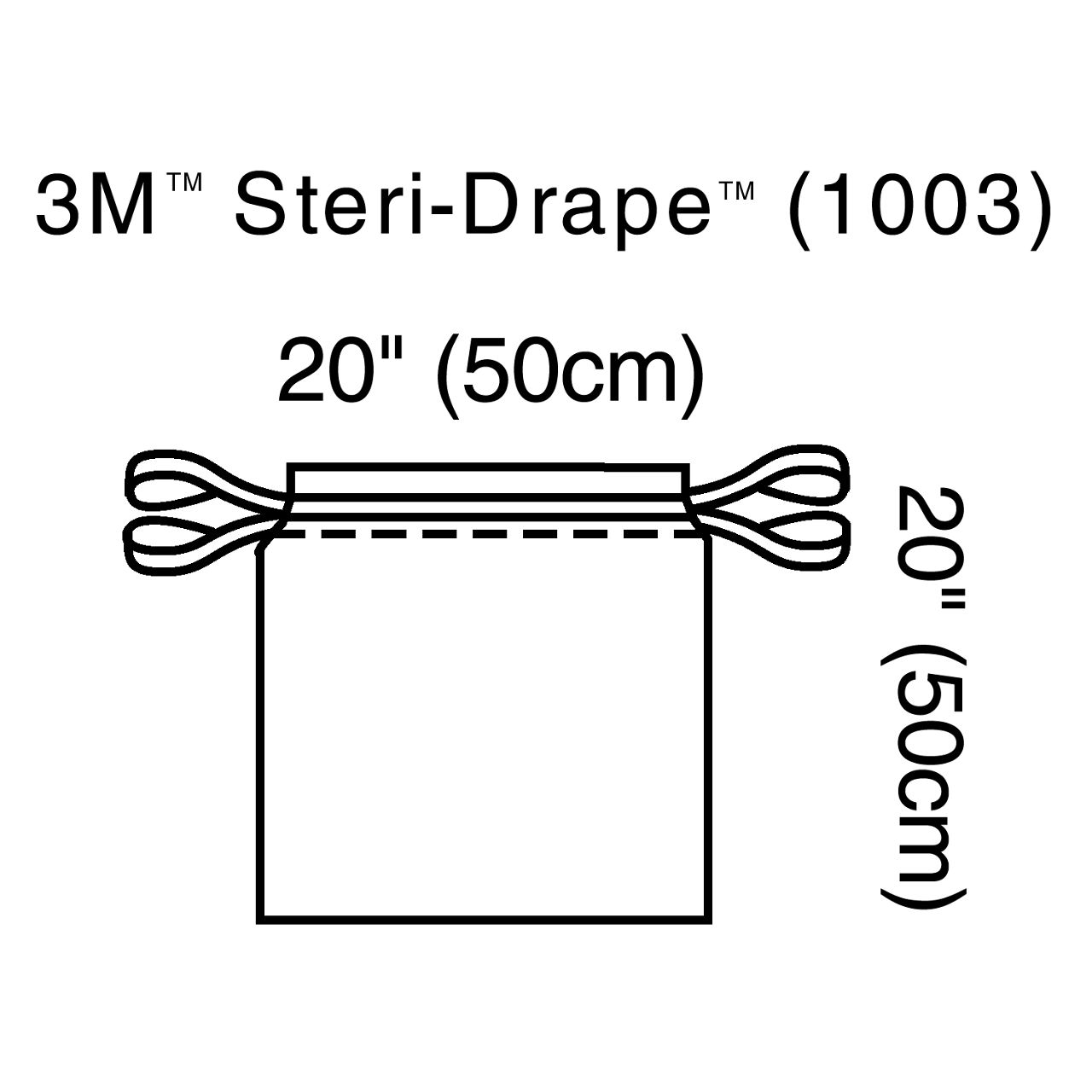 3M™ Steri-Drape™ Isolation Bag, 1003, 50 cm x 50 cm, 10 Each/Carton, 4Carton/Case