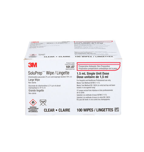 3M™ SoluPrep™ Wipe (2% w/v chlorhexidine gluconate and 70% v/v isopropyl alcohol)