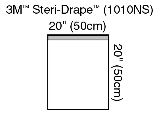 3M™ Steri-Drape™ Large Towel Drape 1010NS, 17 IN x 23 IN