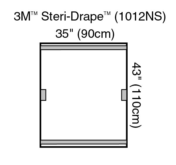 3M™ Steri-Drape™ Fluoroscope Drape 1012NS, 200/Case