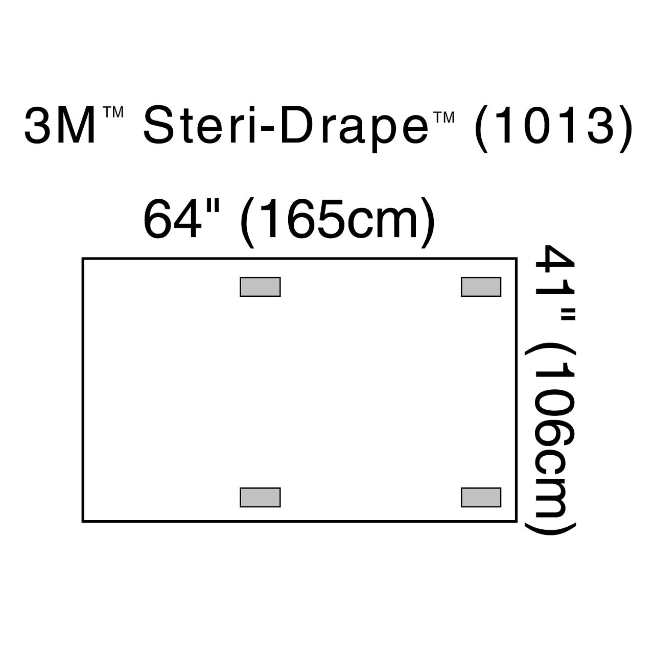 3M™ Steri-Drape™ X-ray Image Intensifier (C-Arm) Drape, 1013, 64 IN x41IN, 10/Carton 4 Carton/Case