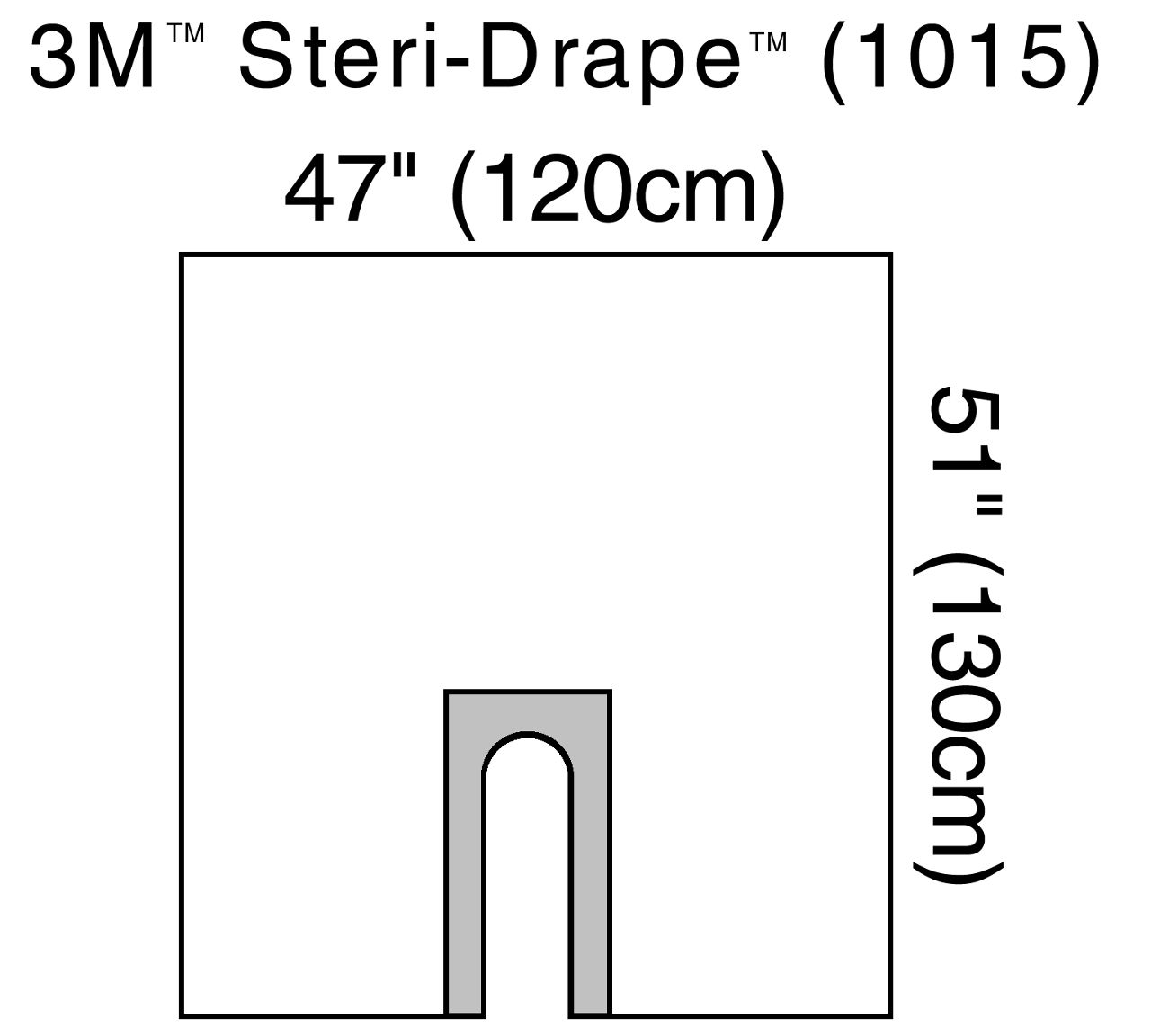 U-Drape Clr Plastic U slot Aperture w Adh Illus 1015