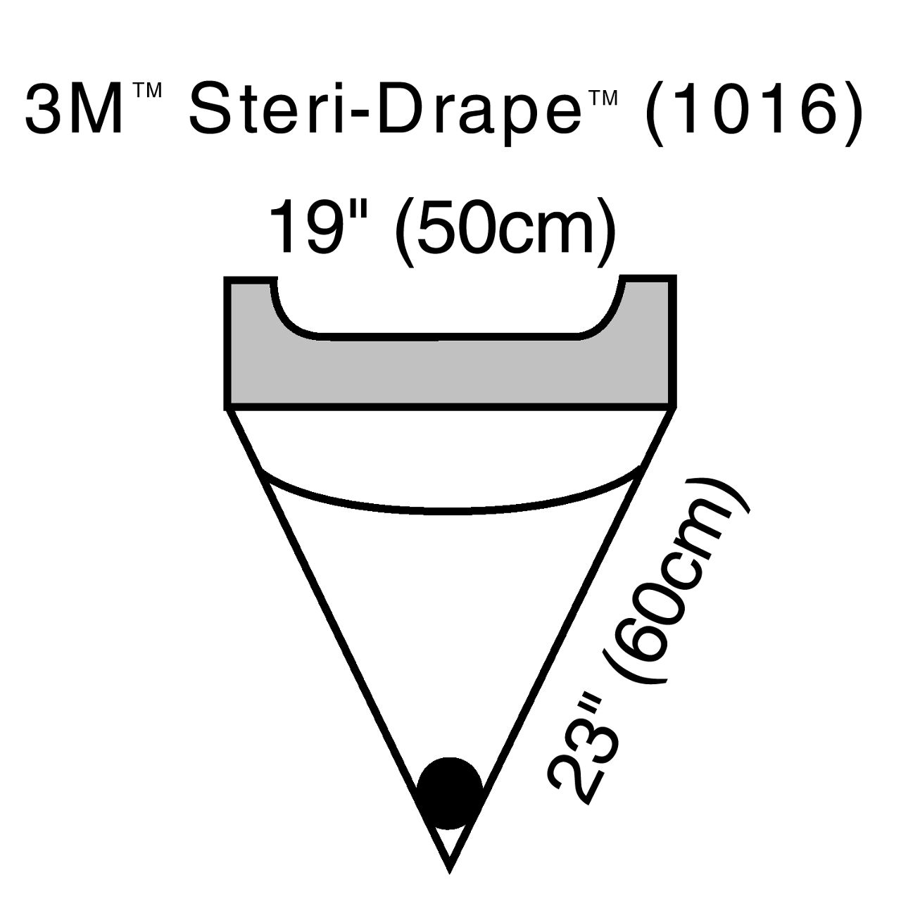 Irrigation Pouch Clr Plastic Adh Strip Illus 1016