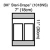 3M™ Steri-Drape™ Instrument Pouch OEM 1018NS, Size: 2 compartments, 2adhesive strips, 7 IN x 11 IN, 200/CS