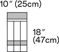 3M™ Steri-Drape™ Instrument Pouch 1018L, 3 long compartments, 2 adhesivestrips, 10/Carton 4 Carton/Case