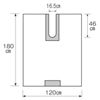 3M™ ステリ･ドレープ™ スペシャルティ･ドレープ Ｕ字型隔離ドレープ 1019,120 cm x 180 cm, 10 枚/箱, 4箱/ケース
