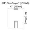 3M™ Steri-Drape™ Long U-Drape OEM 1019NS, 200/Case