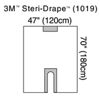 3M™ Steri-Drape™ U-Drape, 1019, 120 cm x 180 cm, 10/Carton, 4/Case