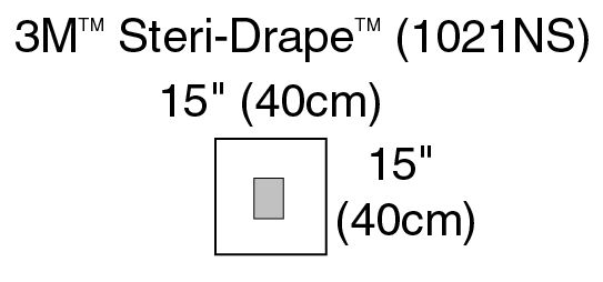 3M™ Steri-Drape™ Small Drape with Incise Film 1021NS Non-Sterile, 200/CS