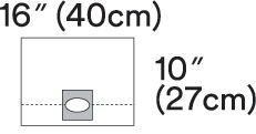 3M™ Steri-Drape™ Ophthalmic Drape, 1022, 40 cm x 27.5 cm, 20Each/Carton, 4 Carton/Case