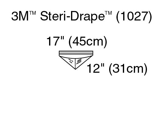 3M™ Steri-Drape™ Irrigation Pouch 1027, 10/Carton 4 Carton/Case