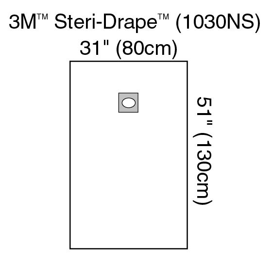 3M™ Steri-Drape™ Medium Drape with Aperture 1030NS