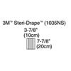 3M™ Steri-Drape™ Incise Drape 1035NS, Incise area 4 inches x 8 inches (10cm x 20cm), 200/Case