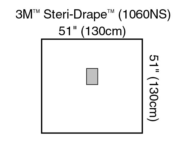 3M™ Steri-Drape™ Medium Drape with Incise Film 1060NS