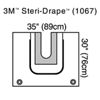 3M™ Steri-Drape™ U-Drape 1067, 5/Carton 4 Carton/Case