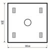 3M™ ステリ・ドレープ™ 外科用リングドレープ 1075, 90 cm x 90 cm, 10 枚/箱