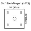 3M™ Steri-Drape™ Wound Edge Protector, 1073, 35 in x 35 in, Ringdiameter 5 in, 10/CTN, 4 CTN/CS, 40/CS