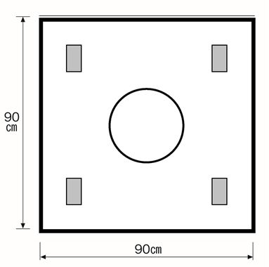 3M™ ステリ・ドレープ™ 外科用リングドレープ 1076, 90 cm x 90 cm, 10 枚/箱