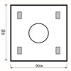 3M™ ステリ・ドレープ™ 外科用リングドレープ 1076, 90 cm x 90 cm, 10 枚/箱