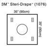 3M™ Steri-Drape™ Wound Edge Protector, 1076, 35 in x 35 in, Ringdiameter 10 in, 10/CTN, 4 CTN/CS, 40/CS