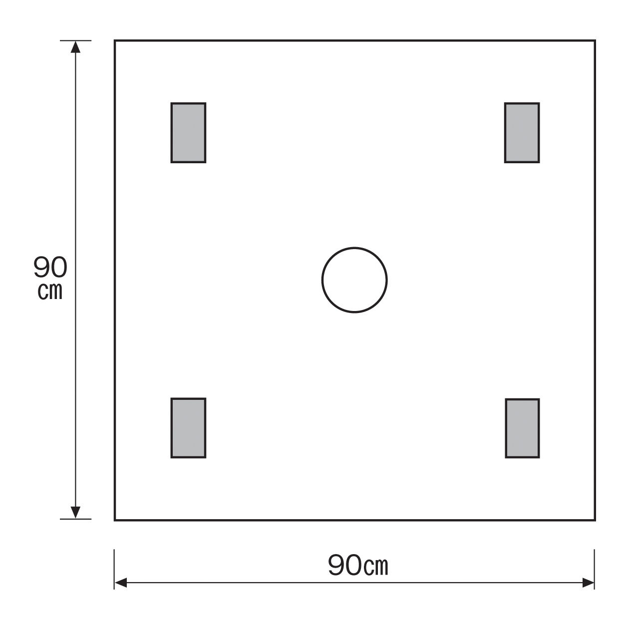 3M™ ステリ・ドレープ™ 外科用リングドレープ 1077, 90 cm x 90 cm, 10 枚/箱