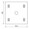 3M™ ステリ・ドレープ™ 外科用リングドレープ 1077, 90 cm x 90 cm, 10 枚/箱