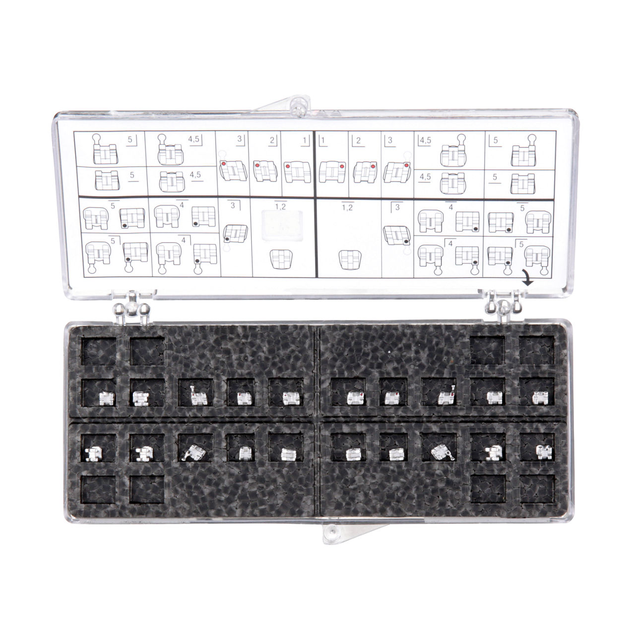 119-182 Unitek™ Gemini Bracket Roth U/L 5x5 -11T-Cuspid 3Hk .018 Kt