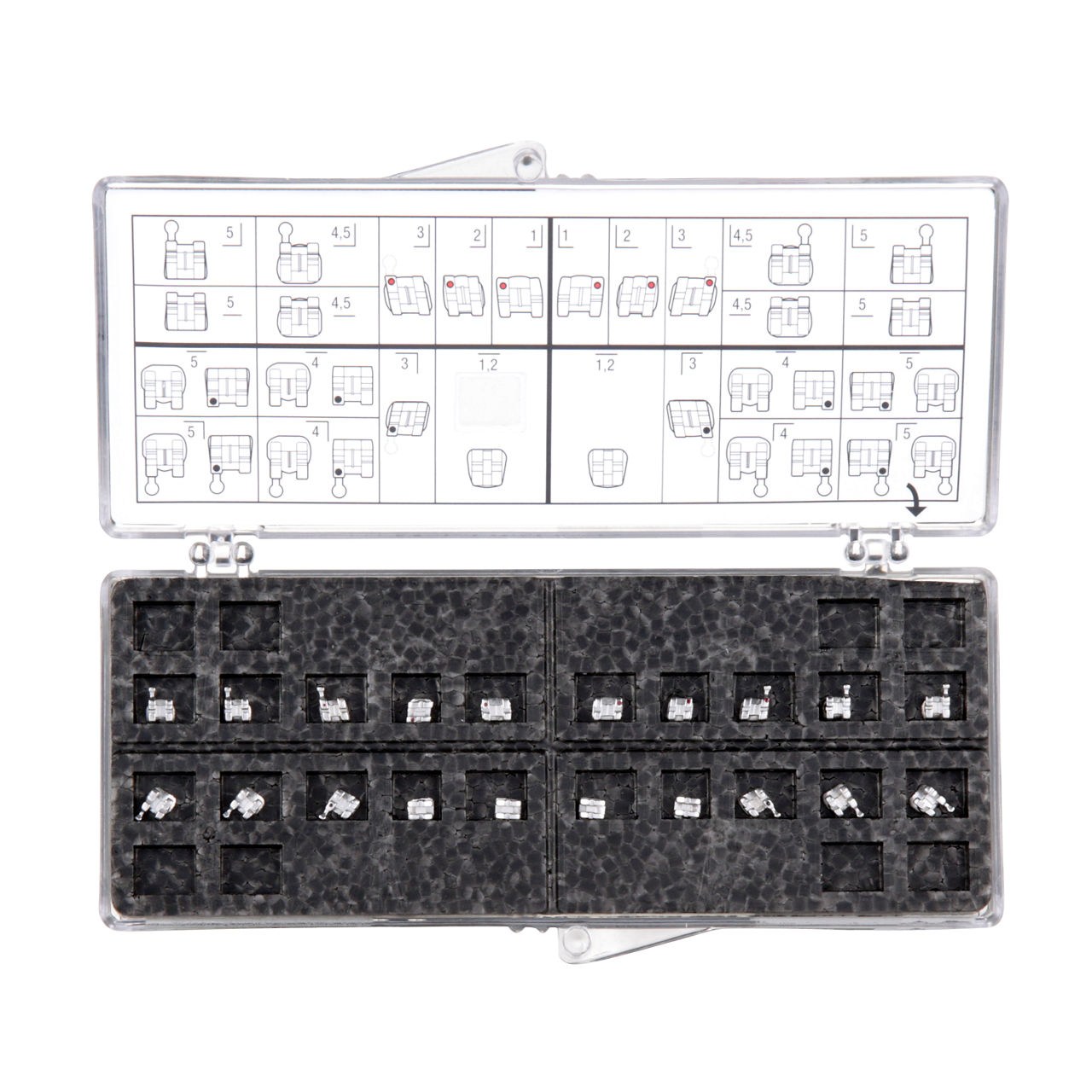 3M™ Unitek™ Gemini Bracket, 119-183, Roth, .018, U/L, 5x5, -11T-HK, 20/Kit