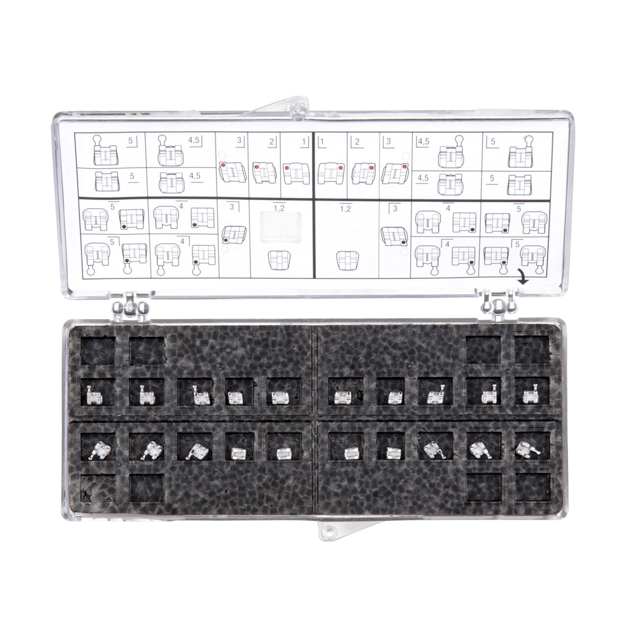 3M™ Unitek™ Gemini Brackets Kit, 119-193, Roth, .022, U/L, 5x5, -11T-HK, 20/Kit