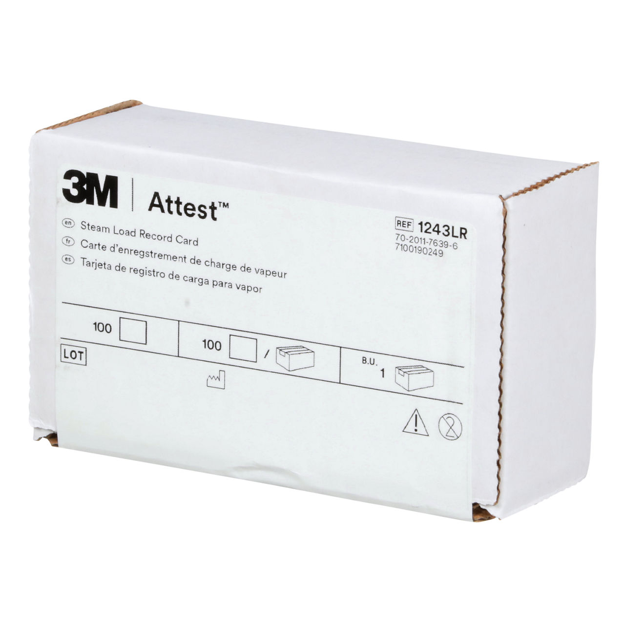 3M™ Attest™ Steam Load Record Card, 1243LR