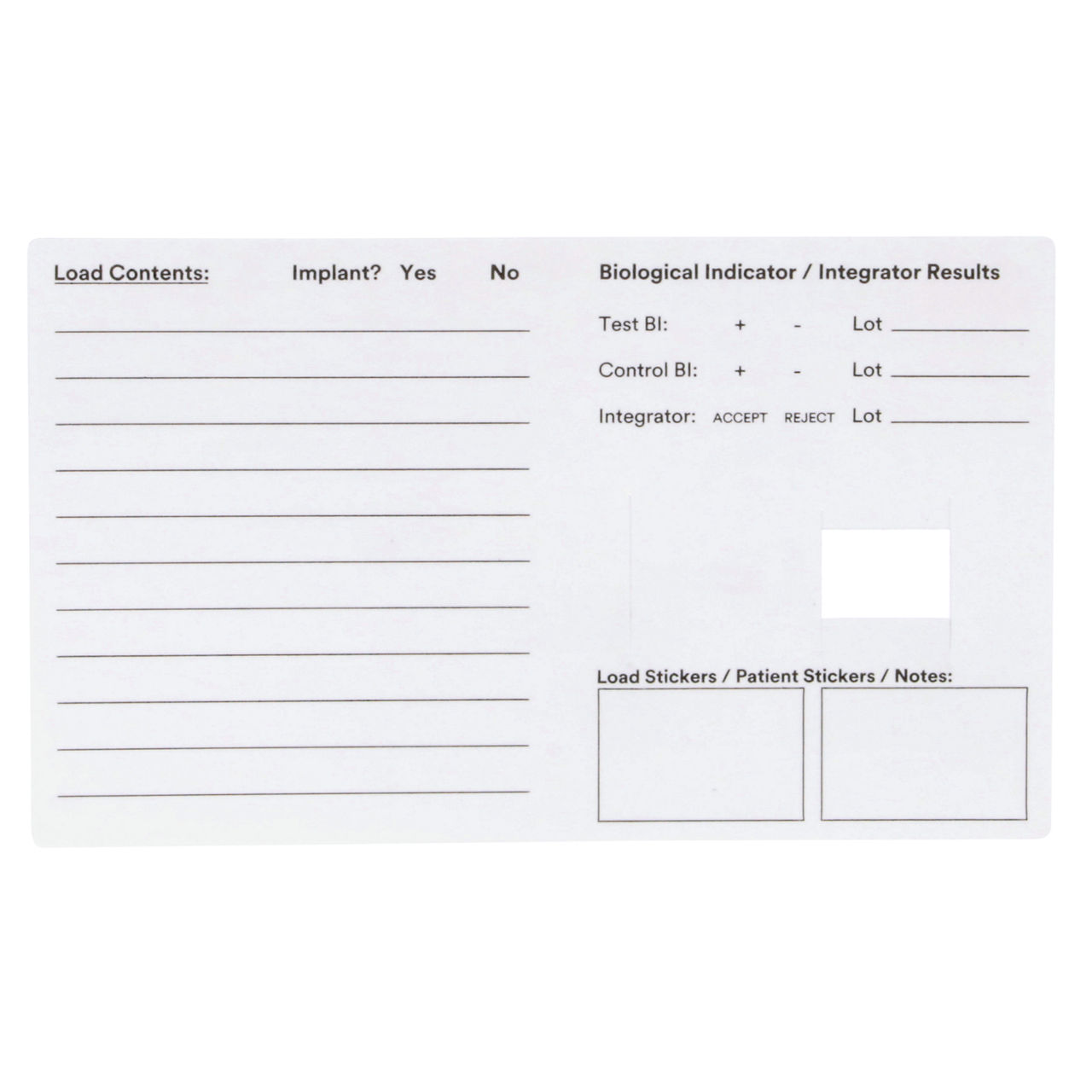 3M™ Attest™ Steam Load Record Card, 1243LR
