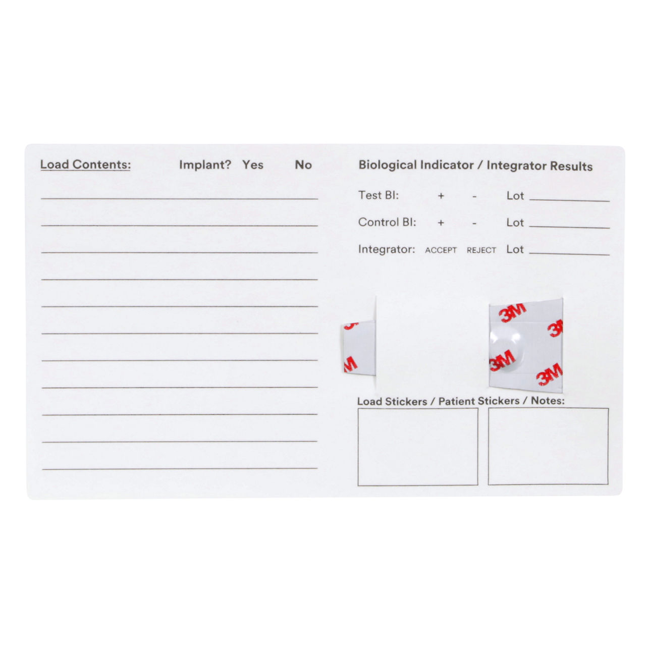 3M™ Attest™ Steam Load Record Card, 1243LR