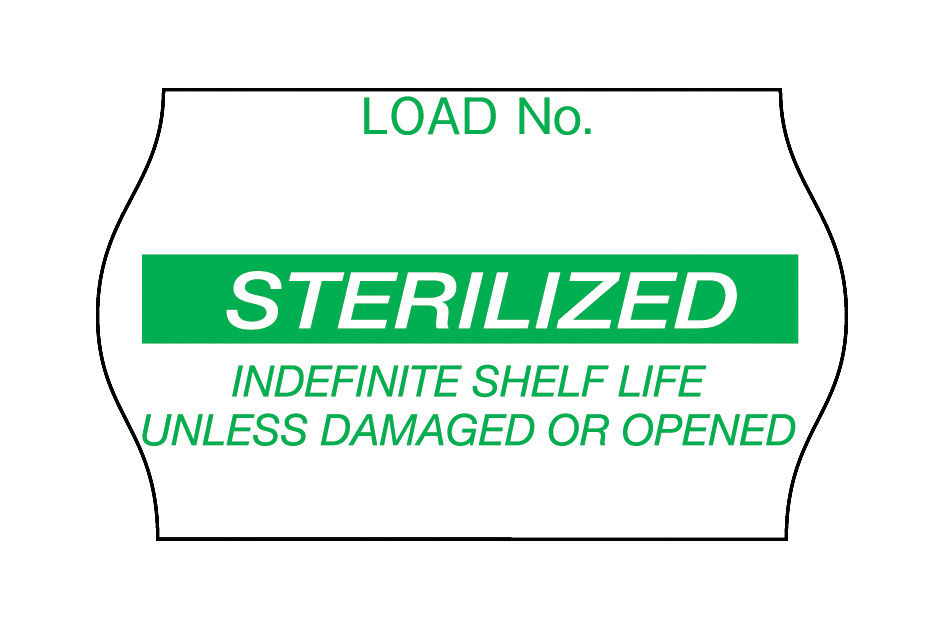 3M™ Comply™ Sterilization Load Labels 1269G, Green Sterilized