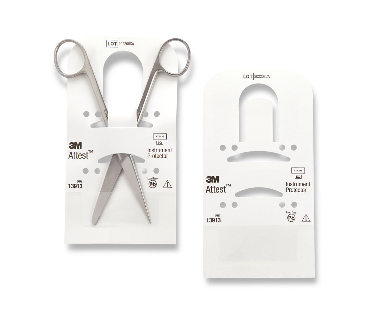 Attest Instrument Protector 13913 with and without instrument