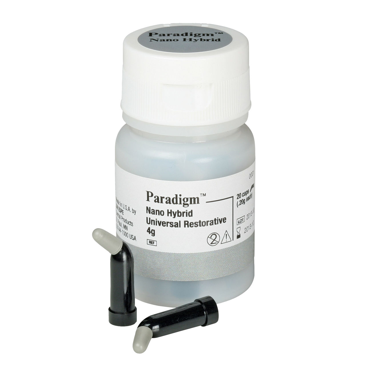 3M™ Paradigm™ Nano Hybrid Universal Restorative, 1481A2, 20 0.2g Capsules, A2 