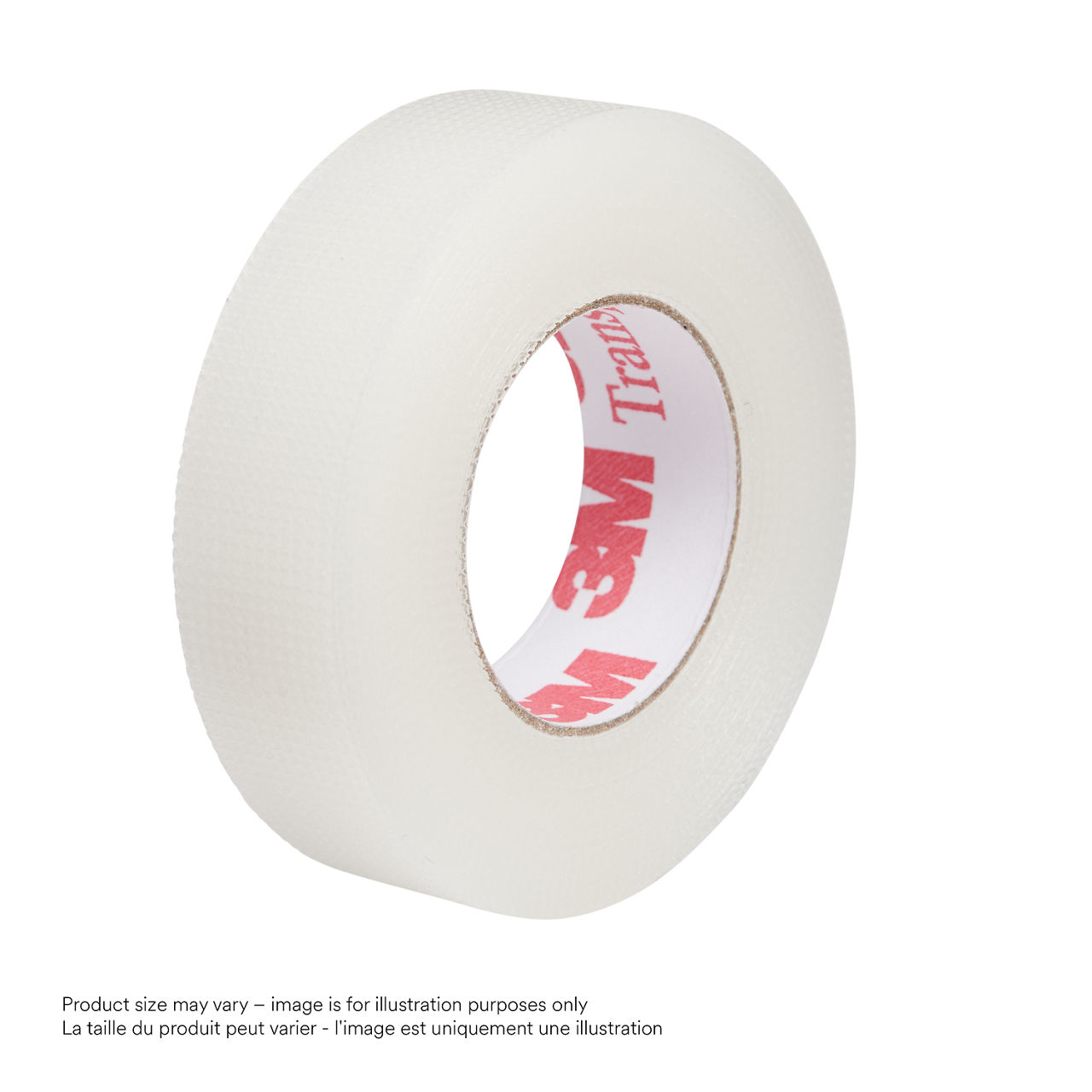 3M™ Transpore™ Surgical Tape 1527-154, 1 in x 54 in (2,5cm x 1,3m),Bulk, 800 Rolls/Case