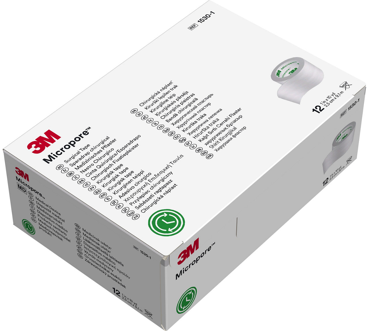 1530-1 3M™ Micropore™ 1in x 10yd_Top