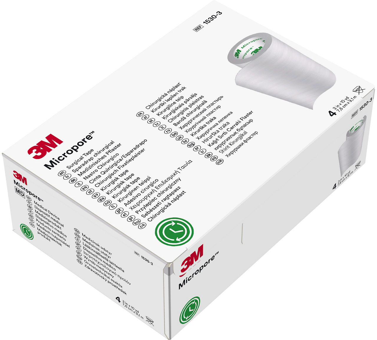 1530-3 3M™ Micropore™ 3in x 10yd  _Top