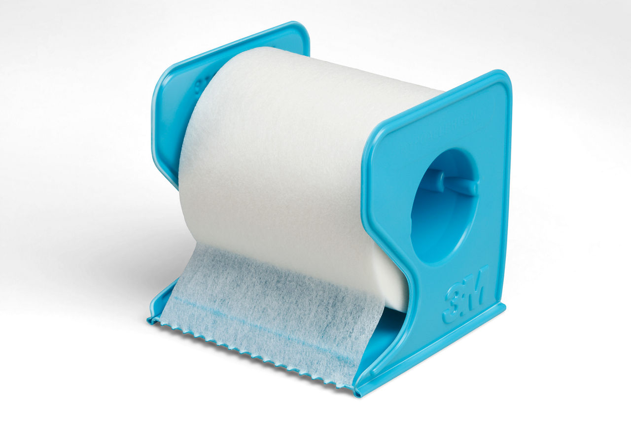 3M™ Micropore™ Vliespflaster, 1535E-2, weiß, 5 cm x 9,1 m, 6/Packung, mit Abroller
