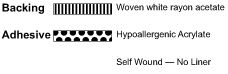 1538 White Rayon Woven Tape illus