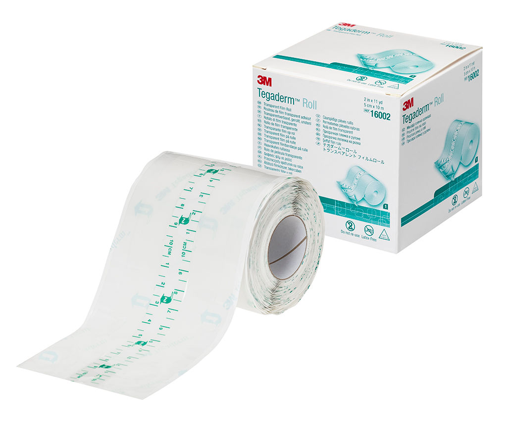 3M™ テガダーム™ ロール トランスペアレント フィルム ロール 16002, 5 cm x10 m, 1 巻/箱, 4 箱/ケース